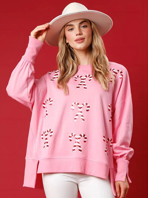 Chic, modern fashion for empowered women   Candy Print Women Sweatshirt