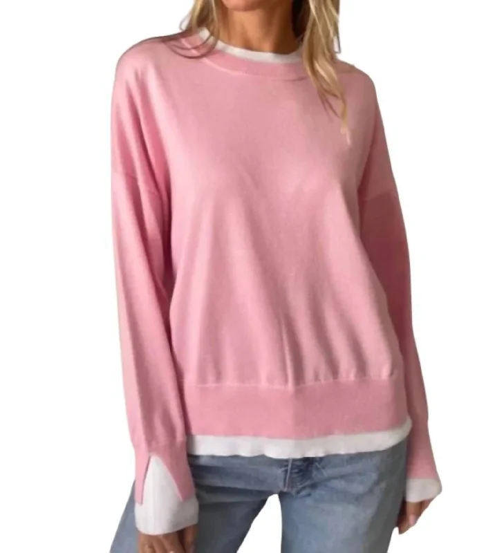 Trendsetting women’s clothing for fashion lovers   Claire Long Sleeve Top In Pink