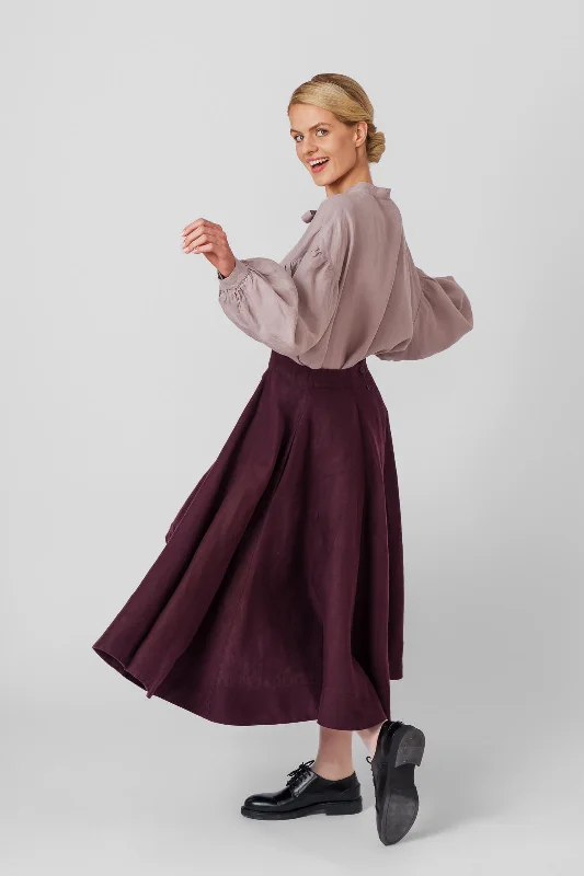 Luxurious fabrics and modern designs for women   Classic Skirt, Twill Linen