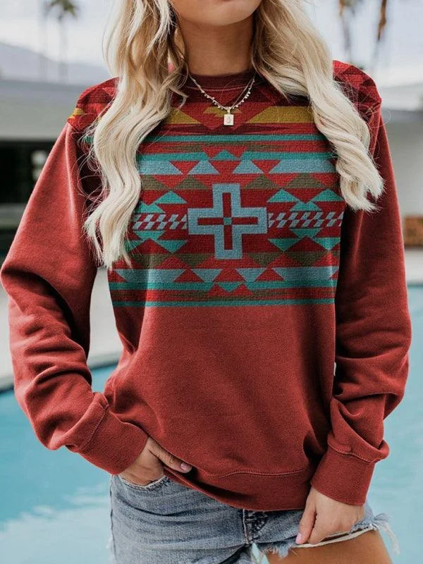 Sustainable fashion for stylish women   Crewneck Printed Women Sweatshirt