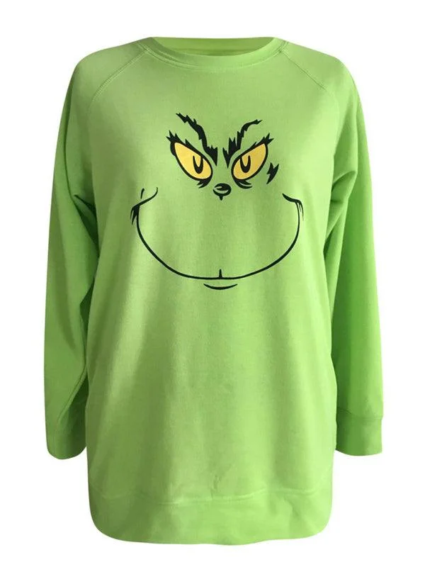 Step up your style with trendy women’s clothing   Grinch Print Women Sweatshirt