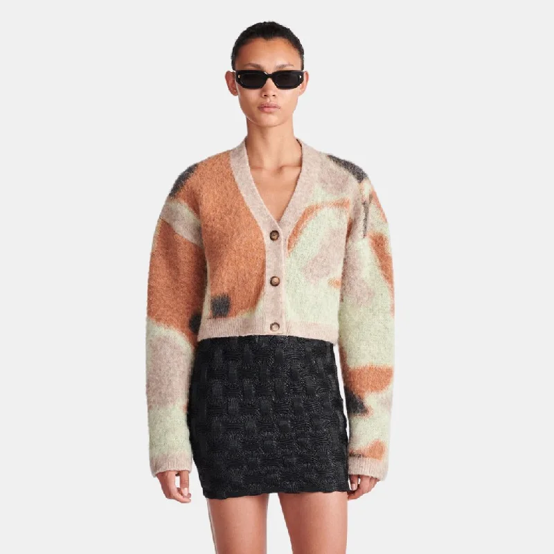 Uncover unique pieces for your perfect wardrobe   Henny Cropped Brushed Alpaca Cardigan (Smudged Graffiti)
