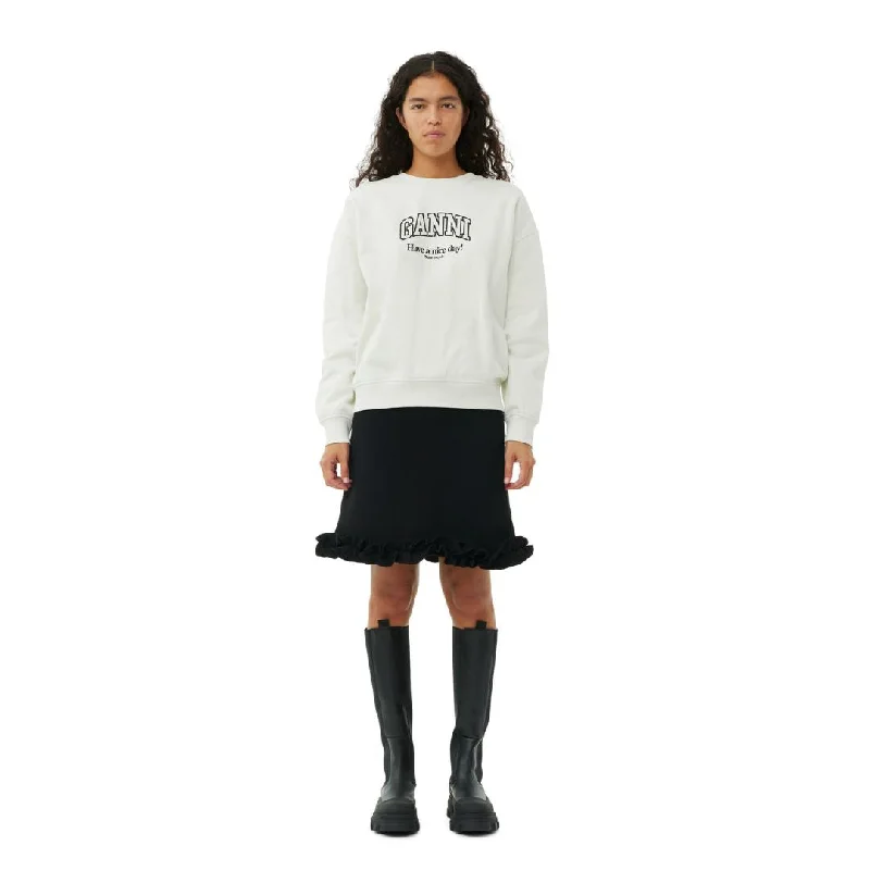 A perfect wardrobe for fashionable women   Isoli Oversized Sweatshirt (Egret)