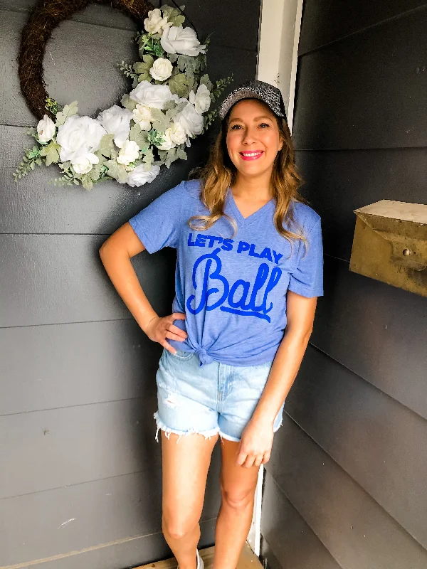 Stylish women’s clothing designed for comfort   LET’S PLAY BALL TEE