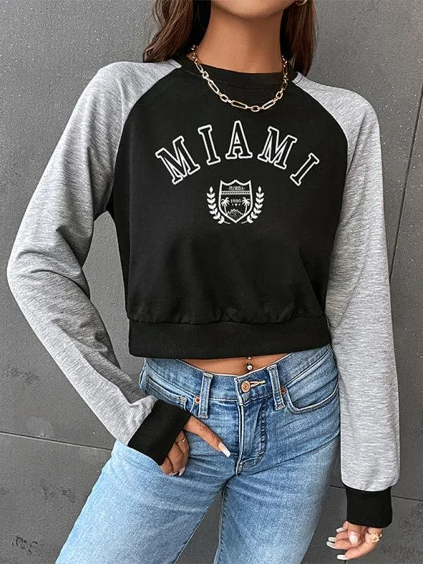 Women’s fashion that reflects your personality   Miami Print Women Sweatshirt