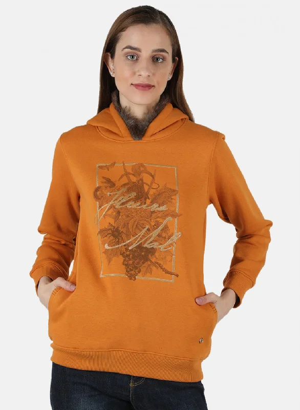 Chic for every occasion and style   Women Yellow Printed Sweatshirt