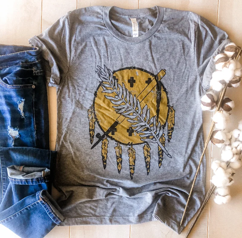 The ultimate destination for women’s clothing   OKLAHOMA SYMBOL CREW NECK TEE