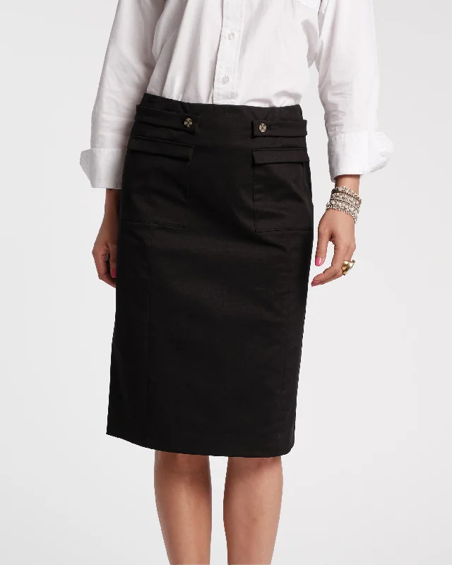 Dress to impress with elegant women’s wear   Pencil Skirt Stretch Cotton Black