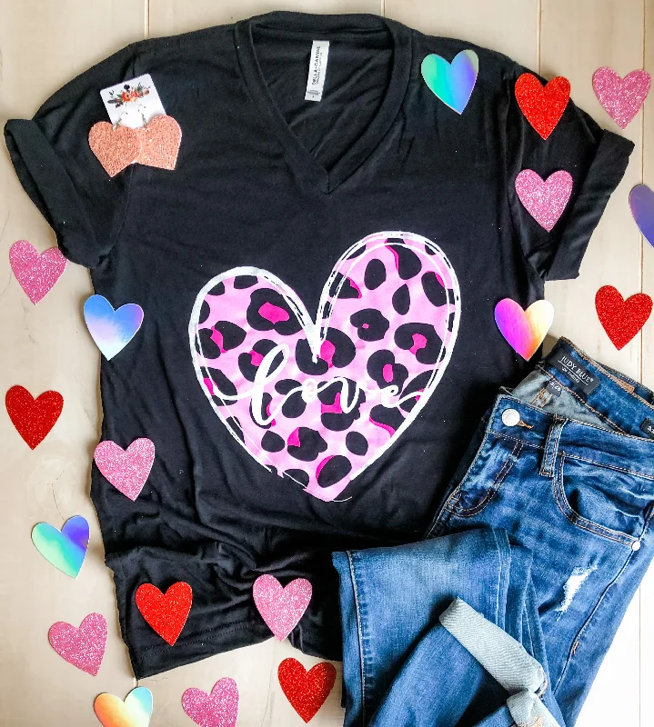Feminine silhouettes for the modern woman   PINK LEOPARD HEART