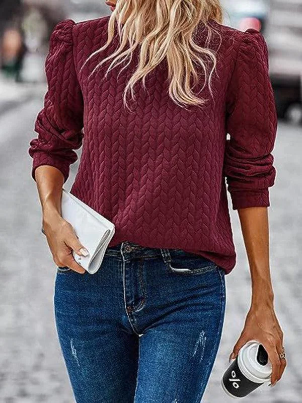 Comfortable yet fashionable women’s wear   Puff Twist Women Sweatshirt