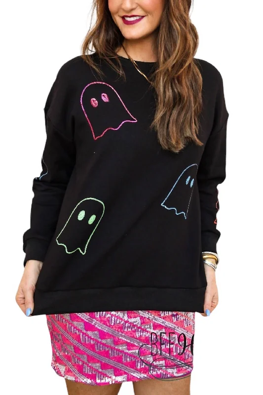 Perfect fashion pieces for the busy woman   Sequin Ghost Pullover In Black