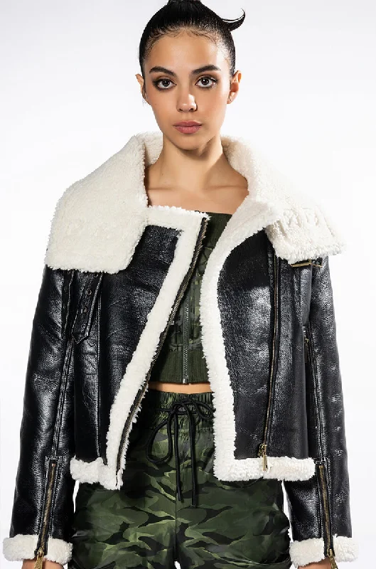 Refresh your wardrobe with high-quality women’s fashion   SHERPA LEXII OVERSIZED MOTO