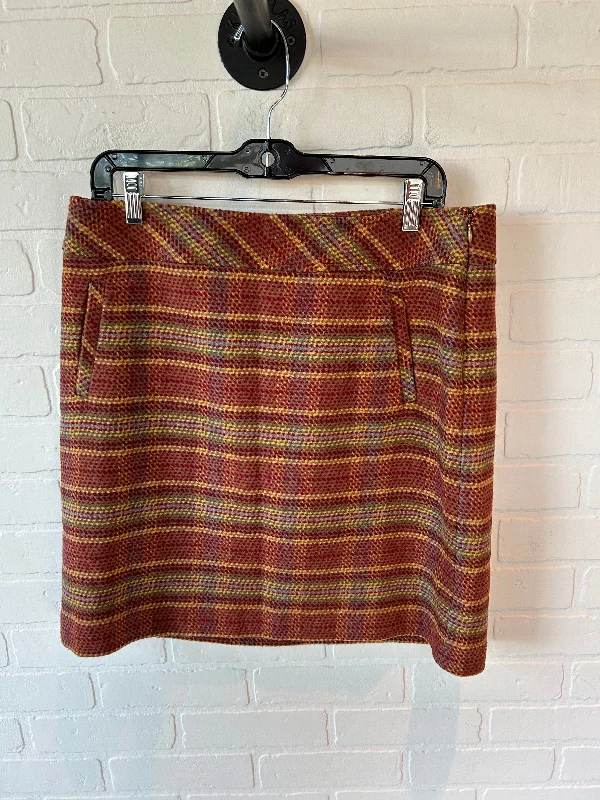 Classic pieces for a timeless wardrobe SKIRT MINI & SHORT TALBOTS in RED & TAN, Size: 10PETITE Classic pieces for a timeless wardrobe SKIRT MINI & SHORT TALBOTS in RED & TAN, Size: 10PETITE