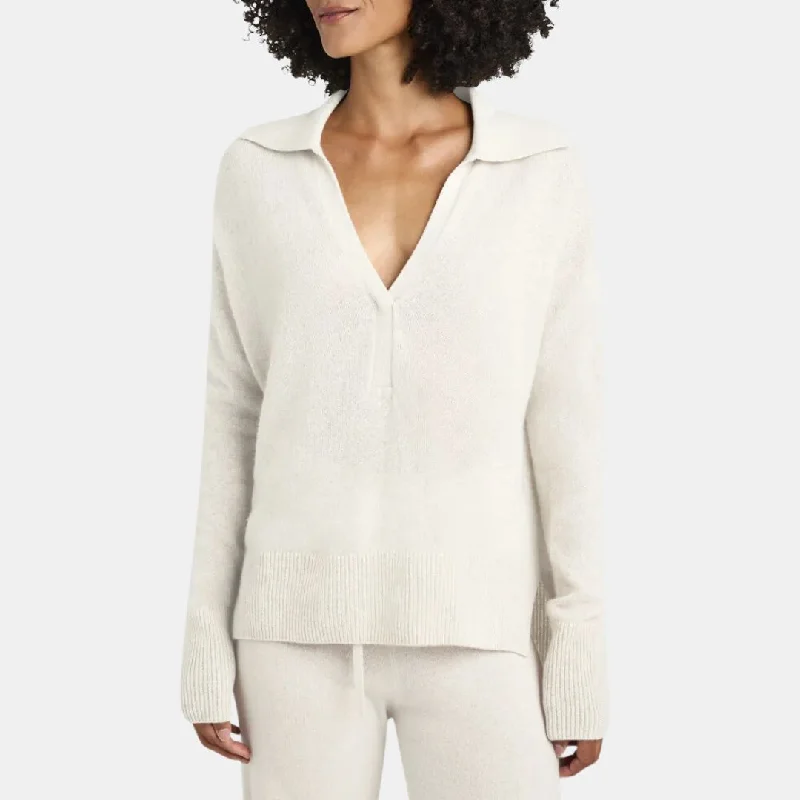 Elevate your look with premium women’s wear   Tori Cashmere Polo Sweater