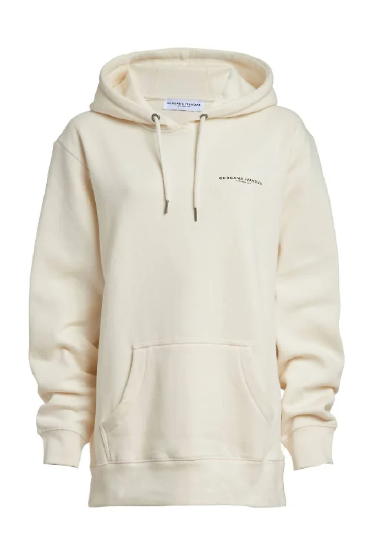 Effortlessly stylish outfits for the modern woman Women's Organic Cotton Hoodie In Beige Effortlessly stylish outfits for the modern woman Women's Organic Cotton Hoodie In Beige