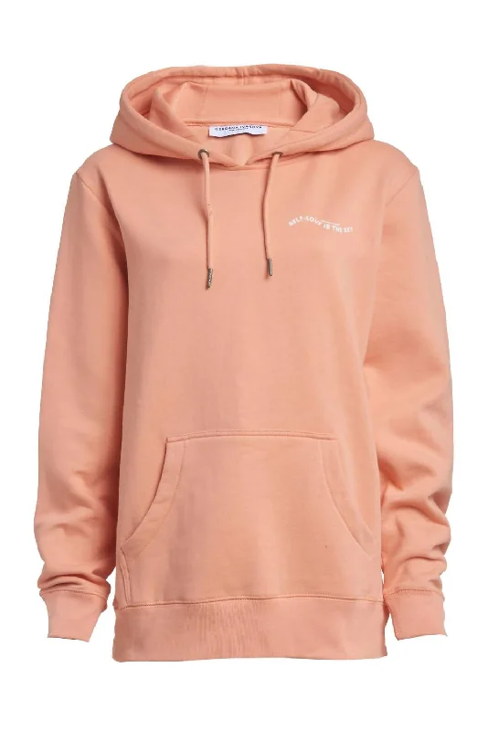 Everyday essentials for a stylish wardrobe   Women's Organic Cotton Hoodie In Salmon