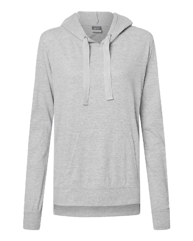 Get noticed with eye-catching women’s fashion   Women's Sueded Jersey Hooded Sweatshirt