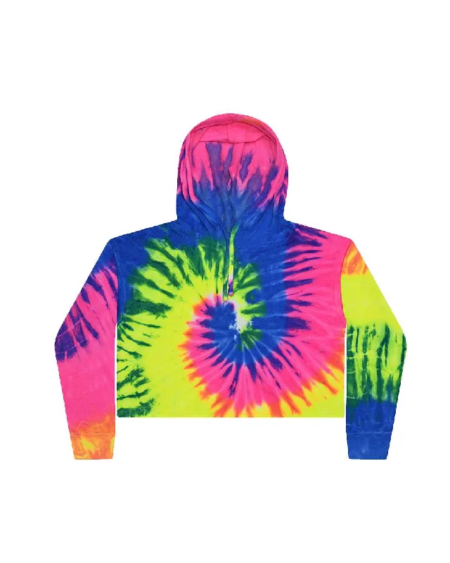 Elegant and comfortable women’s fashion wear Women's Tie-Dyed Crop Hooded Sweatshirt Elegant and comfortable women’s fashion wear Women's Tie-Dyed Crop Hooded Sweatshirt