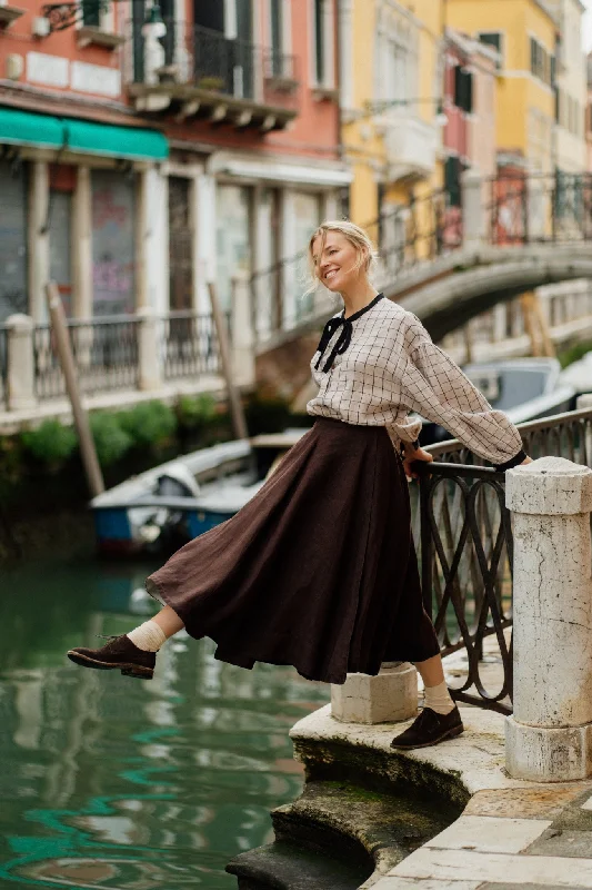 Women’s fashion that reflects your personality   Wrap Skirt, Twill Linen