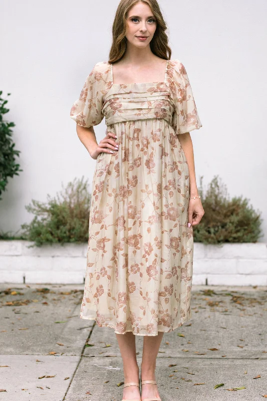 Timeless clothing pieces every woman should own   Adriana Puff Sleeve Midi Dress