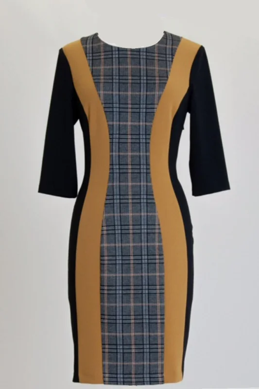 Sleek and sophisticated fashion for modern women   Connected Apparel Plus Size Short Long Sleeve Dress