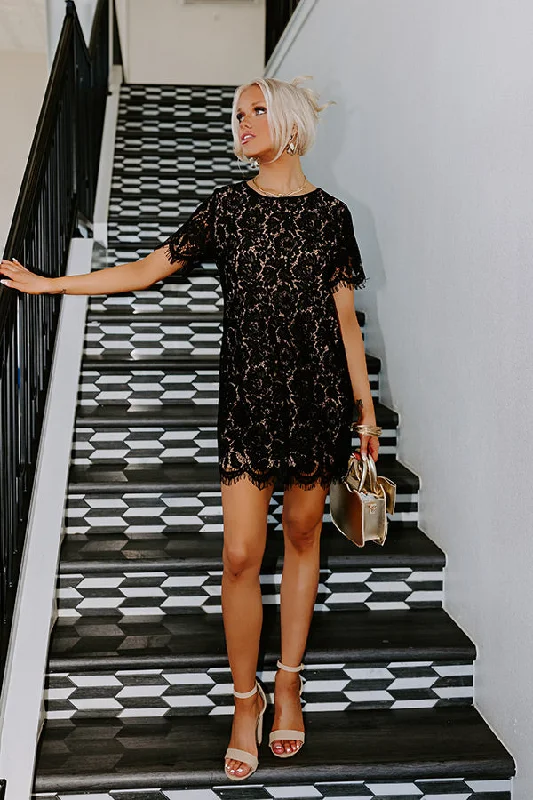 Bold, confident, and stylish women’s clothing   Dearest Memory Lace Dress in Black