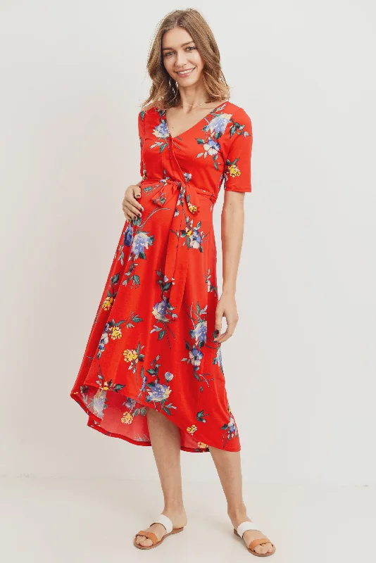 Trendy women’s clothing that suits every taste Floral High-Low Maternity/Nursing Dress Trendy women’s clothing that suits every taste Floral High-Low Maternity/Nursing Dress