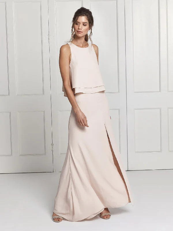 Designer-inspired women’s fashion at affordable prices   Isla skirt & top set - Nude