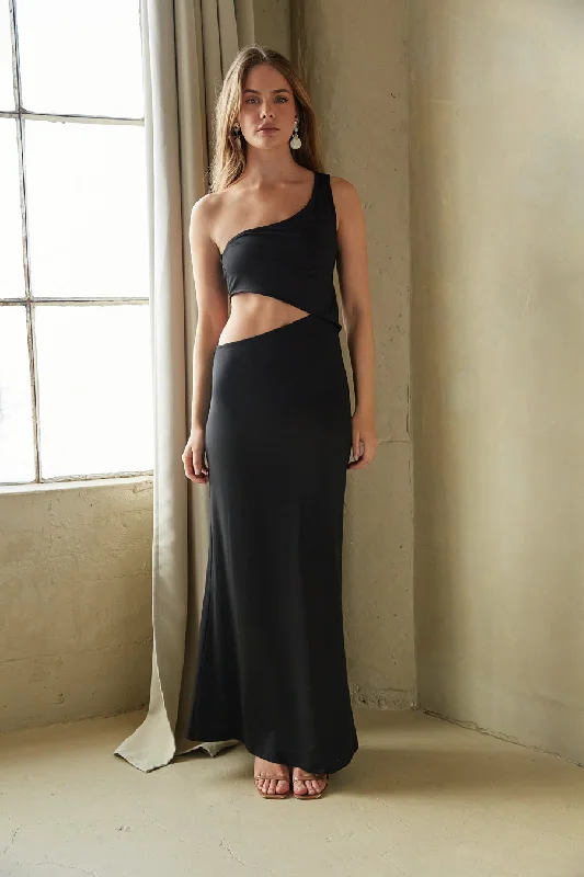 Versatile fashion for every type of woman   Jolie Asymmetrical Cutout Maxi Dress