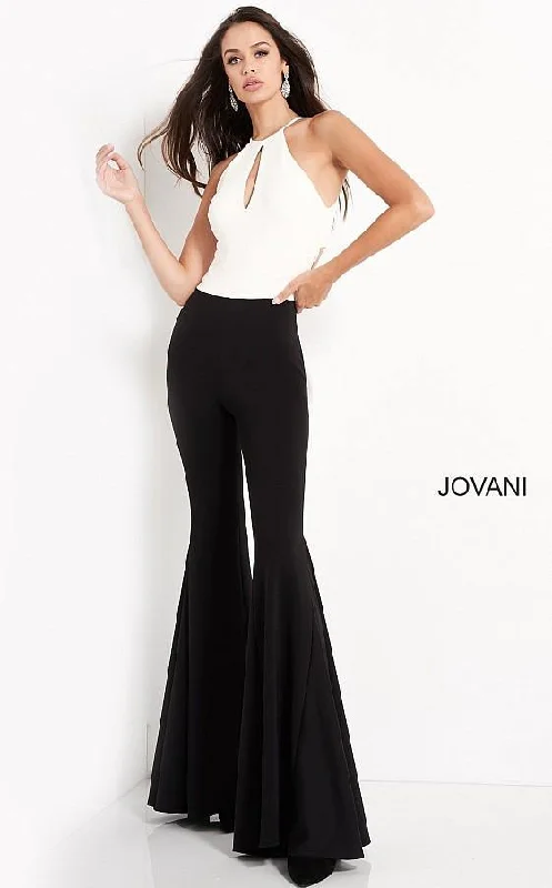 Affordable fashion that looks high-end Jovani 4520 Formal Halter Keyhole Evening Jumpsuit Affordable fashion that looks high-end Jovani 4520 Formal Halter Keyhole Evening Jumpsuit