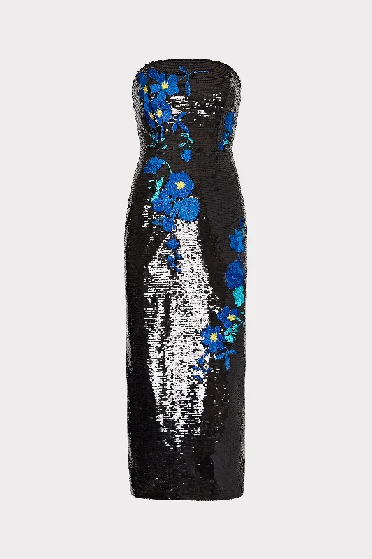 Modern fashion pieces designed for all women   Kait Vines Of Floral Sequins Dress