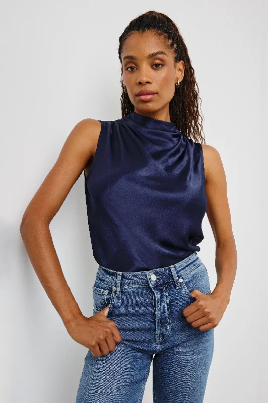 Statement pieces for the confident woman   KALEEN TOP - NAVY