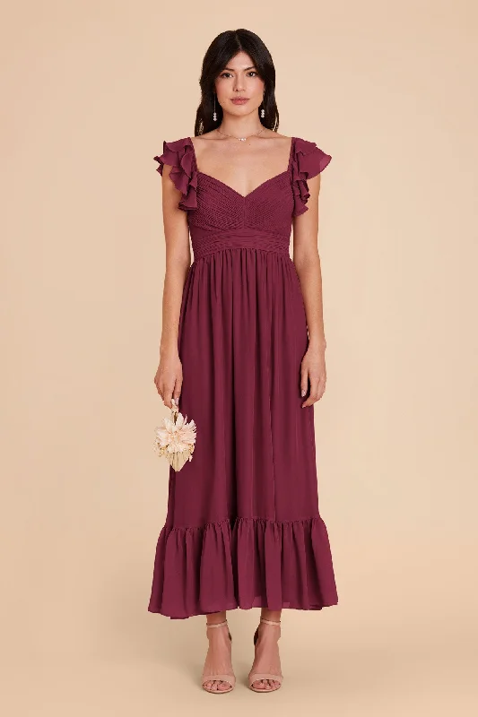 Trendsetting women’s clothing for fashion lovers   Michelle Chiffon Dress - Berry