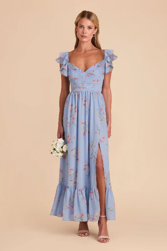 Confidence-boosting clothing for women Michelle Chiffon Dress - Periwinkle Blue Le Fleur Confidence-boosting clothing for women Michelle Chiffon Dress - Periwinkle Blue Le Fleur