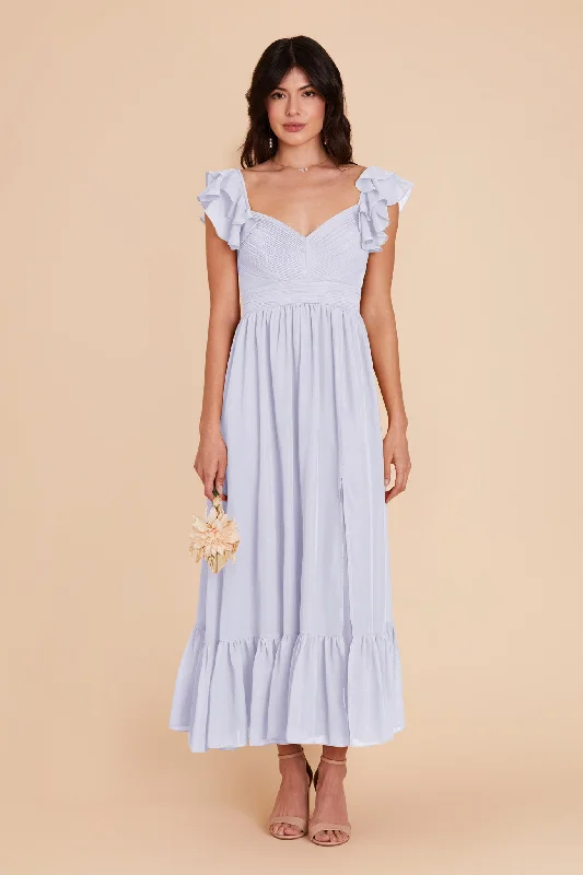 Bold and beautiful clothing for every woman Michelle Chiffon Dress - Periwinkle Blue Bold and beautiful clothing for every woman Michelle Chiffon Dress - Periwinkle Blue