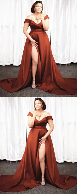 Step into style with our women’s clothing collection   plus size bridesmaid dresses burnt orange prom dress        cg23119