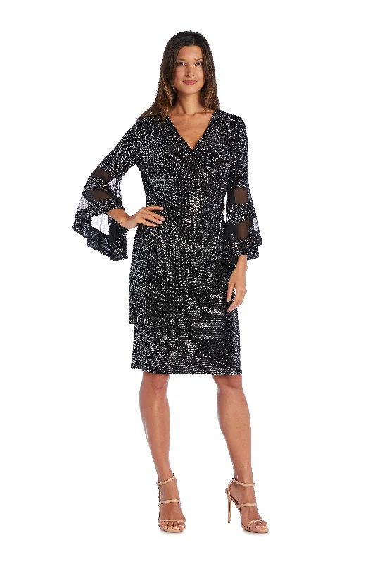 Soft, breathable fabrics for fashionable women R&M Richards 5633 Short Cocktail Metallic Dress Soft, breathable fabrics for fashionable women R&M Richards 5633 Short Cocktail Metallic Dress