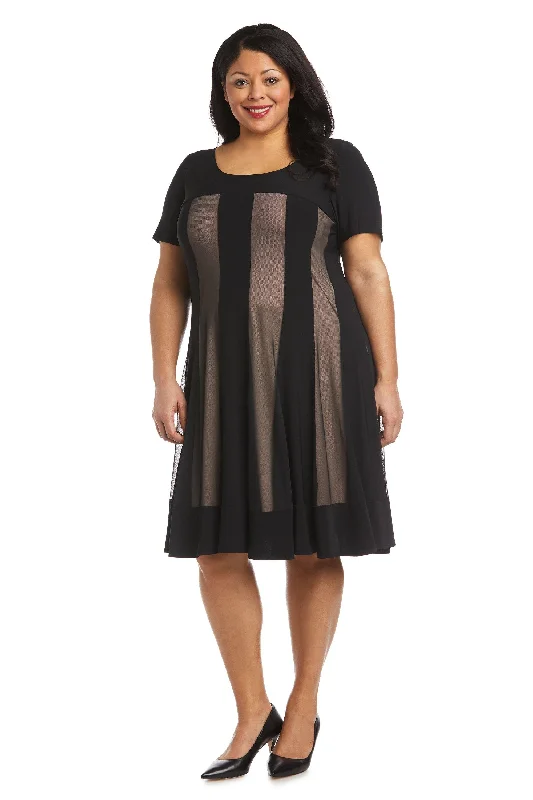 Fashionable clothing to fit every body type R&M Richards 7759W Short Plus Size Cocktail Dress Fashionable clothing to fit every body type R&M Richards 7759W Short Plus Size Cocktail Dress