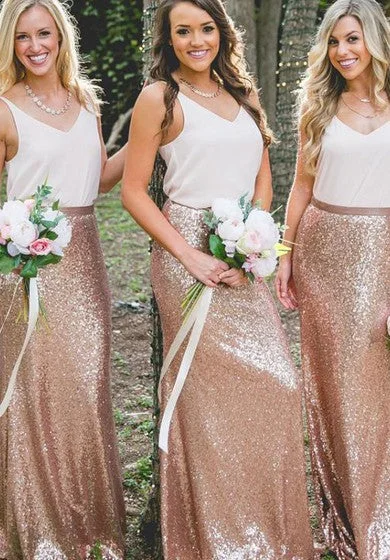 Discover the latest trends in women’s fashion Sequins Chiffon Floor-length Sheath Sleeveless Simple Bridesmaid Dress Discover the latest trends in women’s fashion Sequins Chiffon Floor-length Sheath Sleeveless Simple Bridesmaid Dress