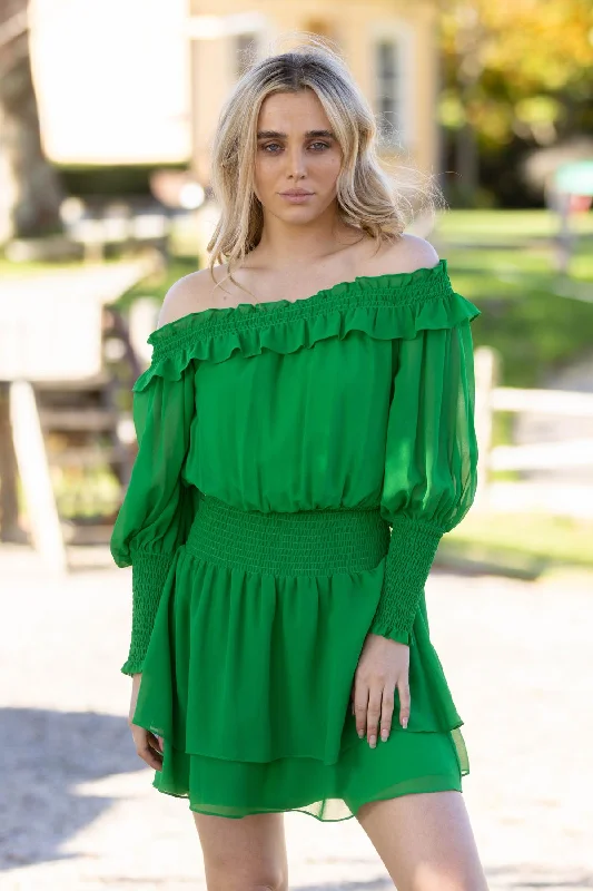 Chic, modern fashion for empowered women   Alma Mini Dress Green