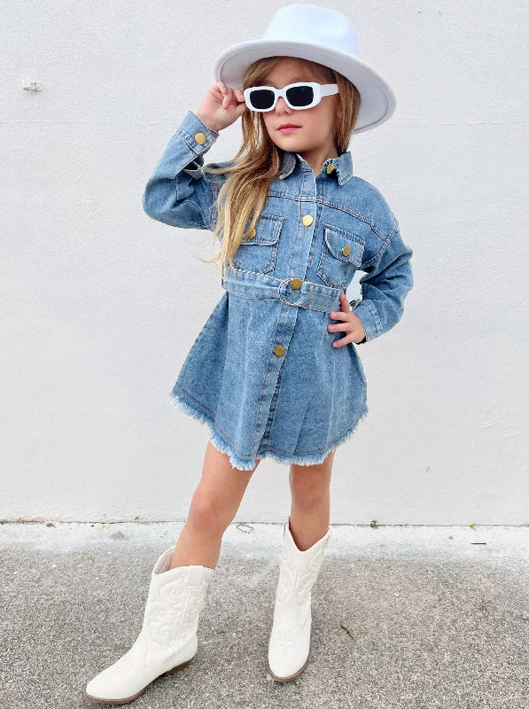 The ultimate guide to stylish women’s fashion   A Day In The Sun Belted Denim Dress