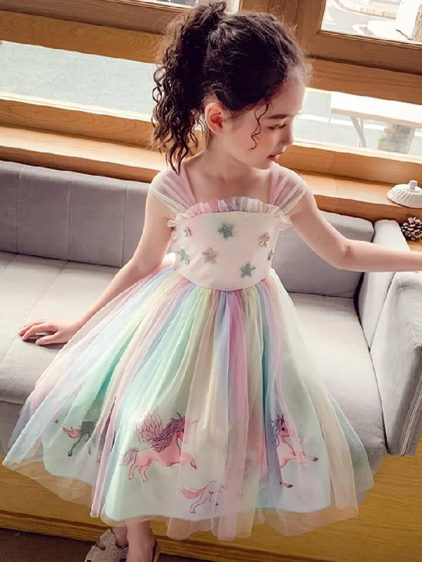 Elegant evening wear for special events   Unicorn Princess Vibes Tutu Dress
