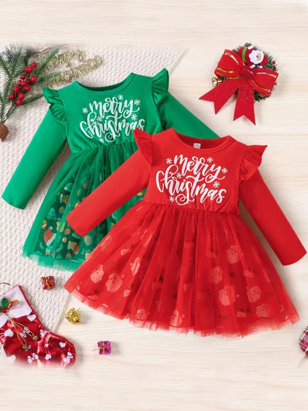 Summer-ready fashion for stylish women   Holiday Twirls Merry Christmas Tulle Dress