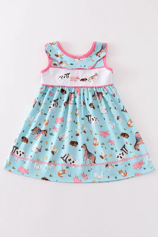 Statement pieces for the confident woman   Mint farm embroidery dress