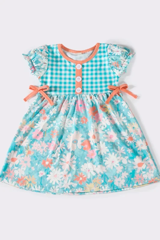 Stylish women’s clothing designed for comfort   Mint plaid floral dress