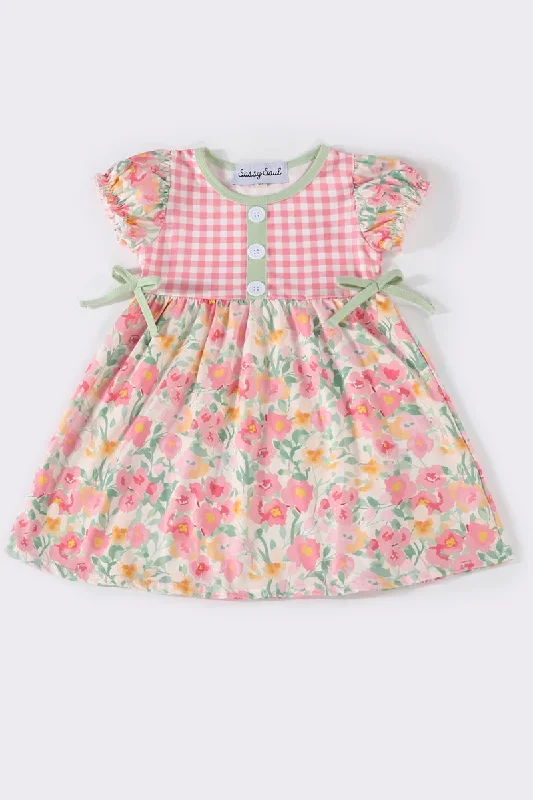 Versatile fashion options for every occasion   Pink floral plaid dress