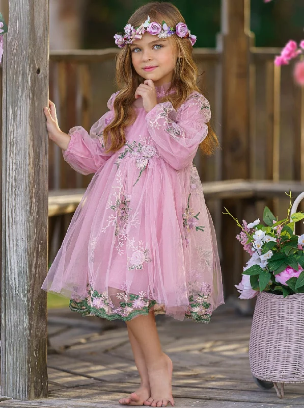 Cozy women’s clothing for the colder months   Spring Flower Embroidered Lace Dress