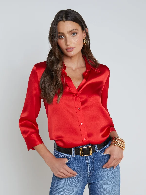 Bold and beautiful clothing for every woman   Dani Silk Blouse
