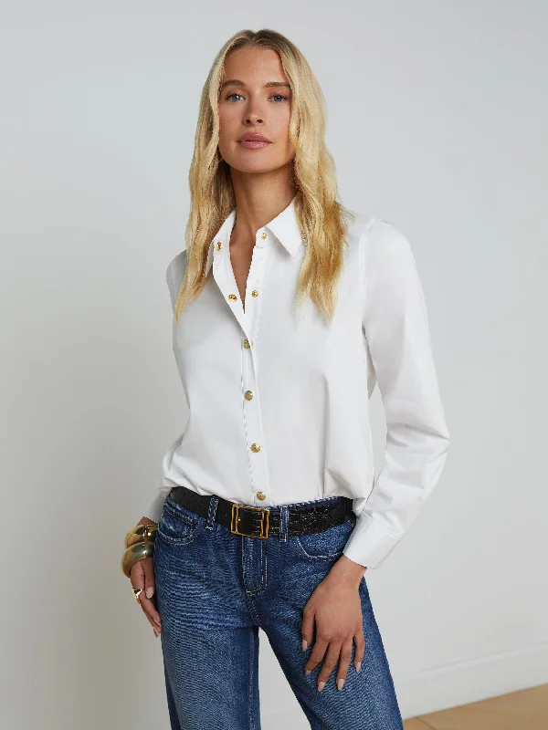 Cozy women’s clothing for the colder months   Ellery Button-Down Shirt