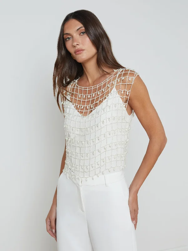 Bold, confident, and stylish women’s clothing   Giulietta Pearl Tank